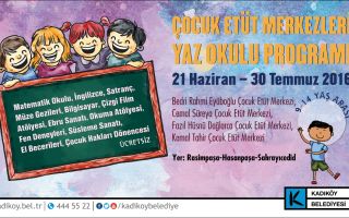 Kadıköy Belediyesi Çocuk Etüt Merkezleri Yaz Okulu Başlıyor!