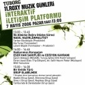 Roxy Müzik Günleri interaktif İletişim Platformu