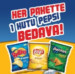 Lay´s, Ruffles, Doritos, Çerezza ve A La Turca Paketlerinde Herkese Anında 330ml. Pepsi Bedava 