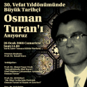 Prof Dr. Osman Turan, Vefatının 30. yılında Anılıyor