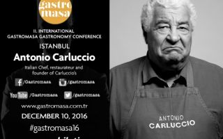 Antonio Carluccio, 10 Aralık'ta Gastromasa'da..