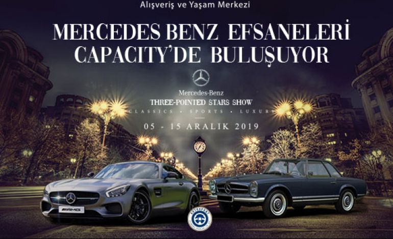 Capacity AVM’de Mercedes-Benz Efsane Otomobiller Sergisi