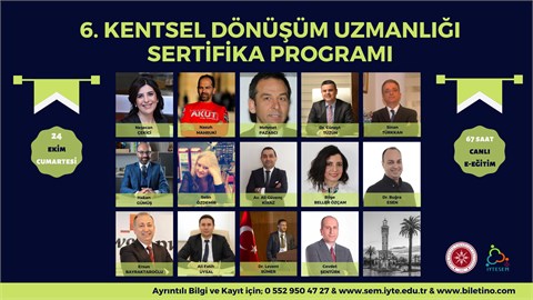 6. Kentsel Dönüşüm Uzmanlığı Sertifika Programı