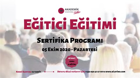 Eğitici Eğitimi Sertifika Programı