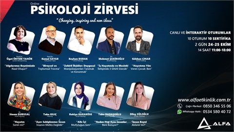 Online PSİKOLOJİ ZİRVESİ / 24-25 Ekim