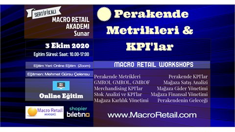 Perakende Metrikleri ve KPI'lar Eğitimi (Online-Canlı Eğitim)