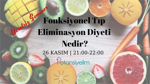 Fonksiyonel Tıp Eliminasyon Diyeti Nedir?