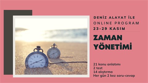 Online Program: Zaman Yönetimi