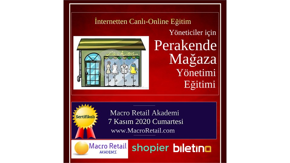 Perakende Mağazacılık Yönetimi Eğitimi (Online-Canlı Eğitim)