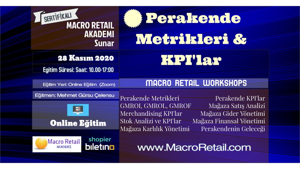 Perakende Metrikleri ve KPI'lar Eğitimi (Online-Canlı Eğitim)