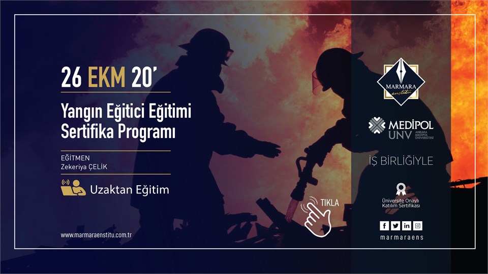 Yangın Eğitici Eğitimi - Uzaktan Eğitim