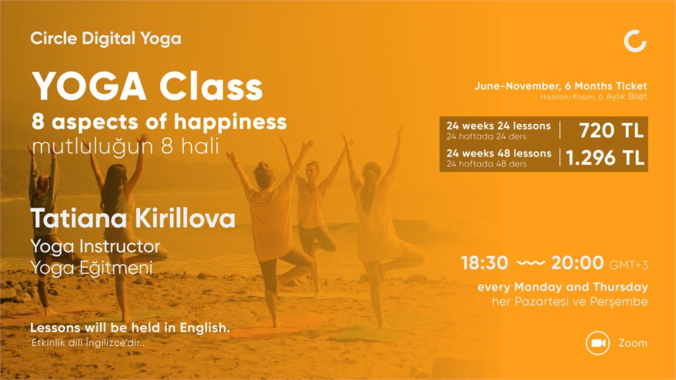 YOGA CLASS 8 aspects of happiness - June to November