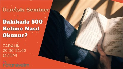 Dakikada 500 Kelime Nasıl Okunur?