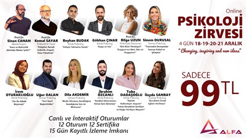 Online PSİKOLOJİ ZİRVESİ / 18-19-20-21 Aralık