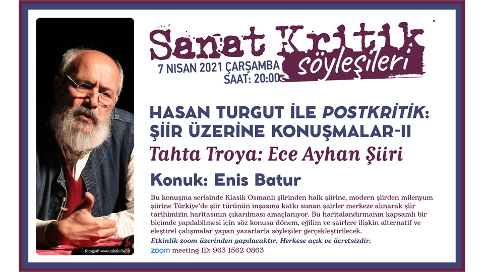 Sanat Kritik- Hasan Turgut ile Post-Kritik: Şiir Üzerine Konuşmalar-II