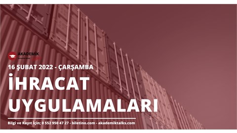 İhracat Uygulamaları Eğitim Programı