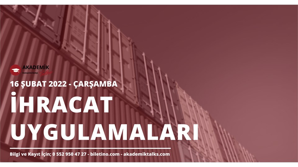 İhracat Uygulamaları Eğitim Programı