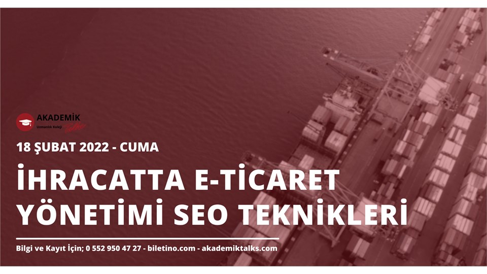 İhracatta E-Ticaret Yönetimi SEO Teknikleri