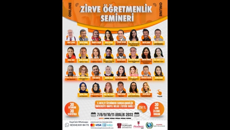 Online Zirve Öğretmenlik Semineri