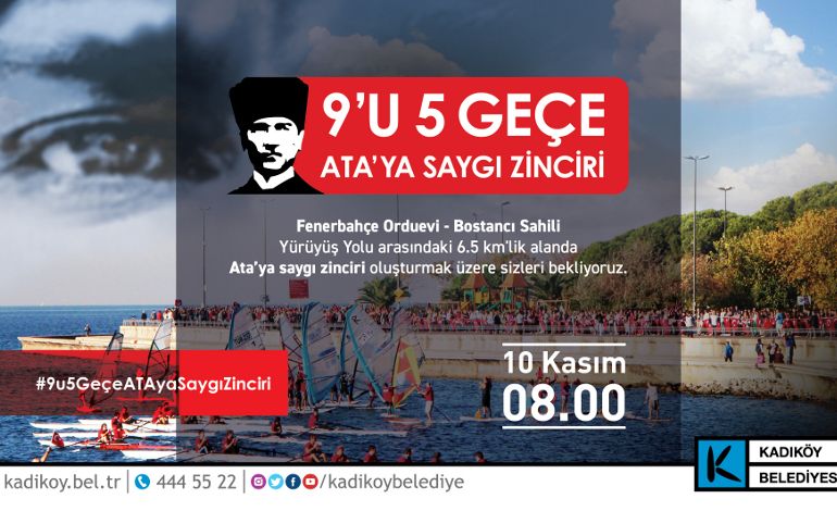 Kadıköy'de Ata'ya Saygı Zinciri Oluşturulacak