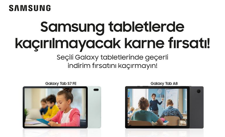 Samsung Tabletlerde Kaçırılmayacak Karne Kampanyası