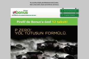 Pirelli'den Bonus Kart Sahiplerine 12 Taksit Fırsatı