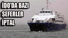 Hızlı Feribot ve Dış Hat Deniz Otobüsleri İptal Seferler